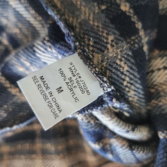 Blue buttercup oversized distress allover blue thunder sky shacket shirt - Picture 7 of 14